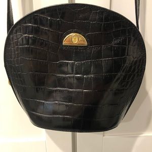 Small Black Astor Purse with shoulder strap